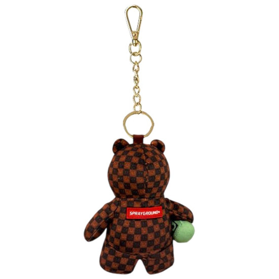 Sprayground Μπρελόκ Bubbly Brown Check Bear Keychain